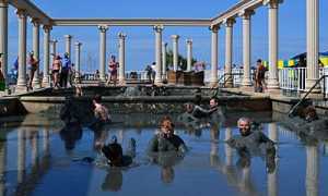 Азовское море грязевые ванны пляж посейдон