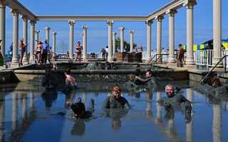 Азовское море грязевые ванны пляж посейдон