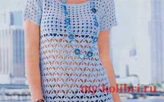 Туника крючком для моря как вязать