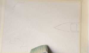 Акварельный пейзаж с морем